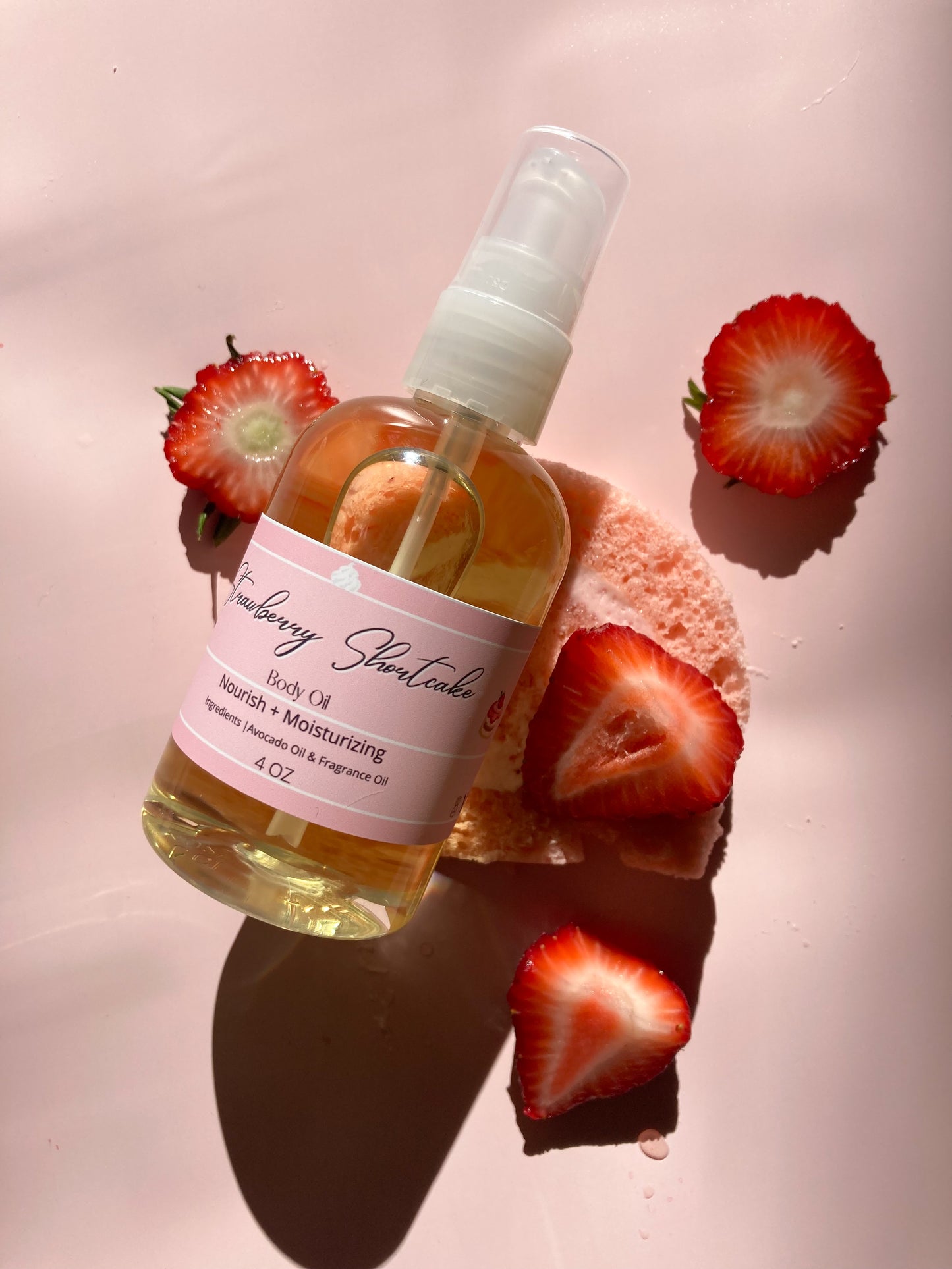 Strawberry Shortcake | 4 OZ Body Oil - Trene Cosmetics